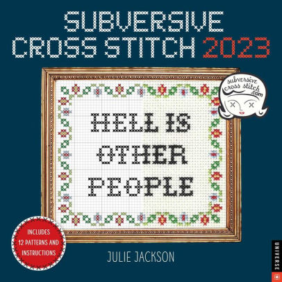 Subversive Cross Stitch 2023 Wall Calendar - Andrews Mcmeel 9780789342782_f234a1f3-ca21-4b3f-b4bb-6987f025598f
