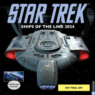 Star Trek Ships Of The Line 2024 Wall Calendar - Mtv/Viacom 9780789343635_126a5a6b-2de2-45a6-8cc6-214994ee918a