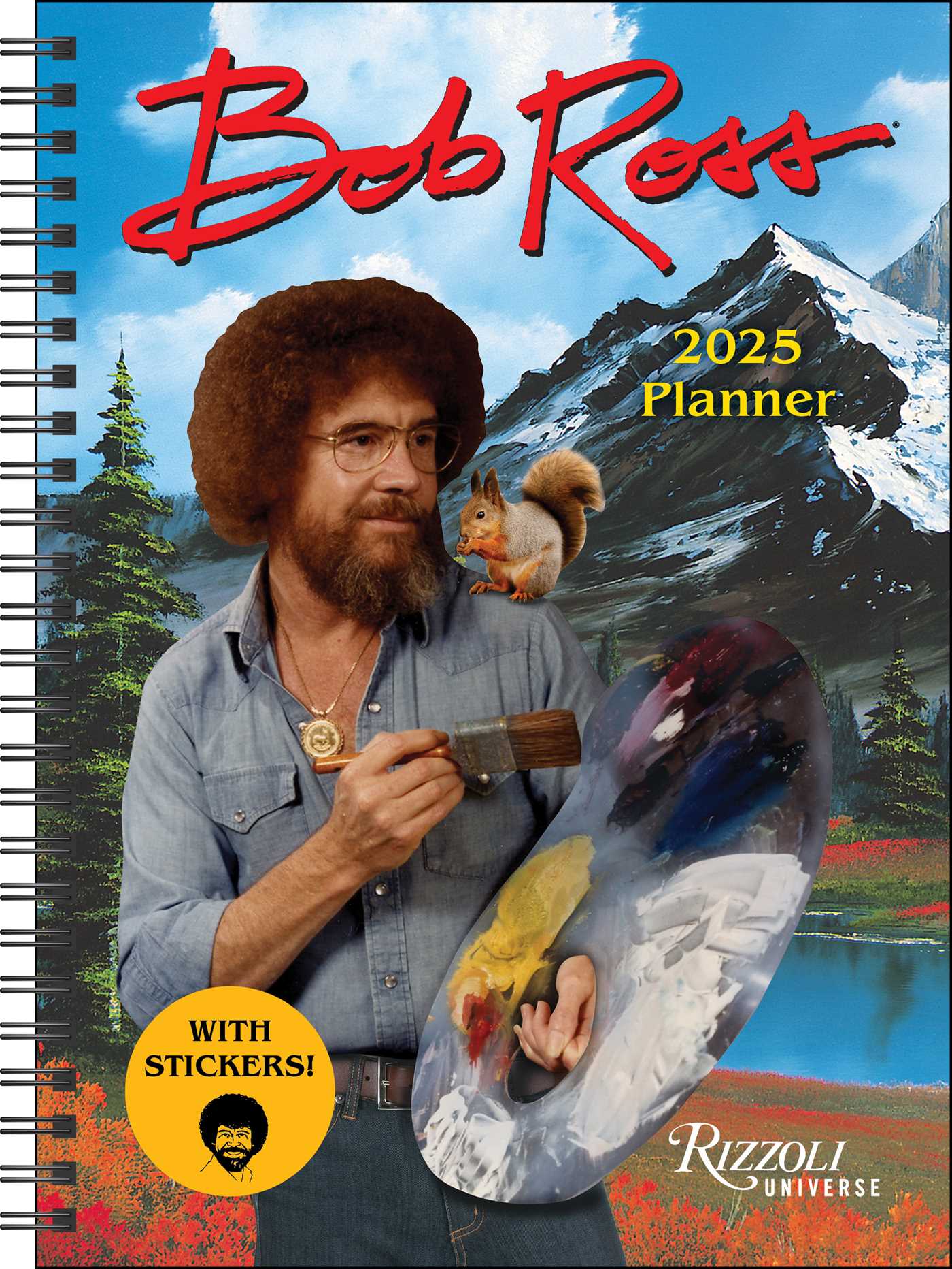 Bob Ross 16-Month 2025 Planner Calendar 9780789344588