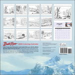 Bob Ross 2025 Coloring Wall Calendar 9780789344724_2