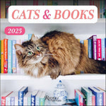 Cats & Books 2025 Wall Calendar 9780789344748_2caea144-7cab-48b0-97f3-50ee6832a505