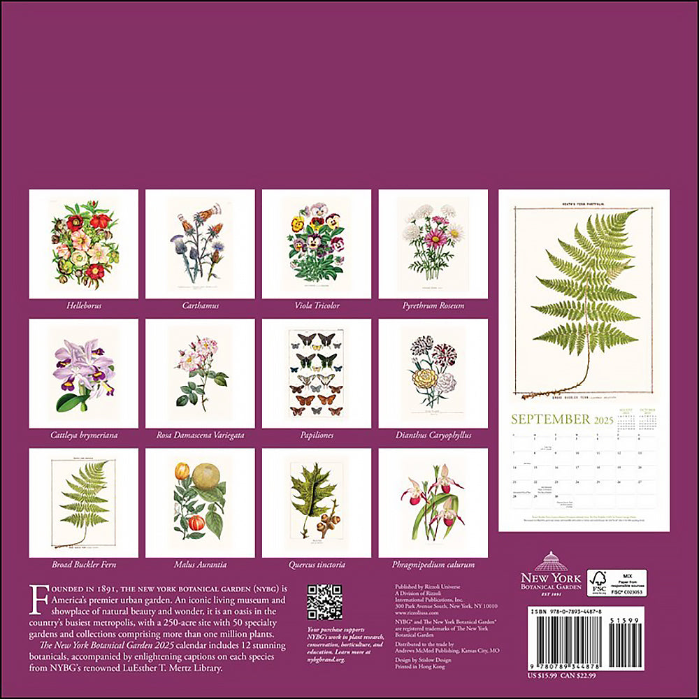 New York Botanical Garden 2025 Wall Calendar 9780789344878_f116177d-f8c2-44b3-839b-a9ed1fc74941