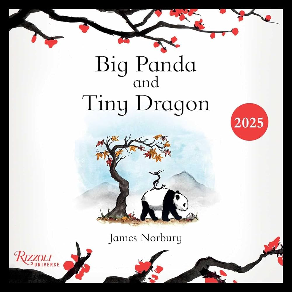 Big Panda And Tiny Dragon 2025 Wall Calendar 9780789345288