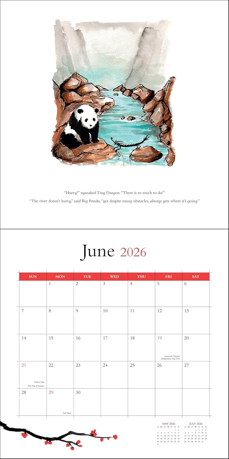 Big Panda And Tiny Dragon 2026 Wall Calendar 9780789348272_3