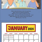 Bob's Burgers 2026 Wall Calendar (Includes Stickers) 9780789348319_2