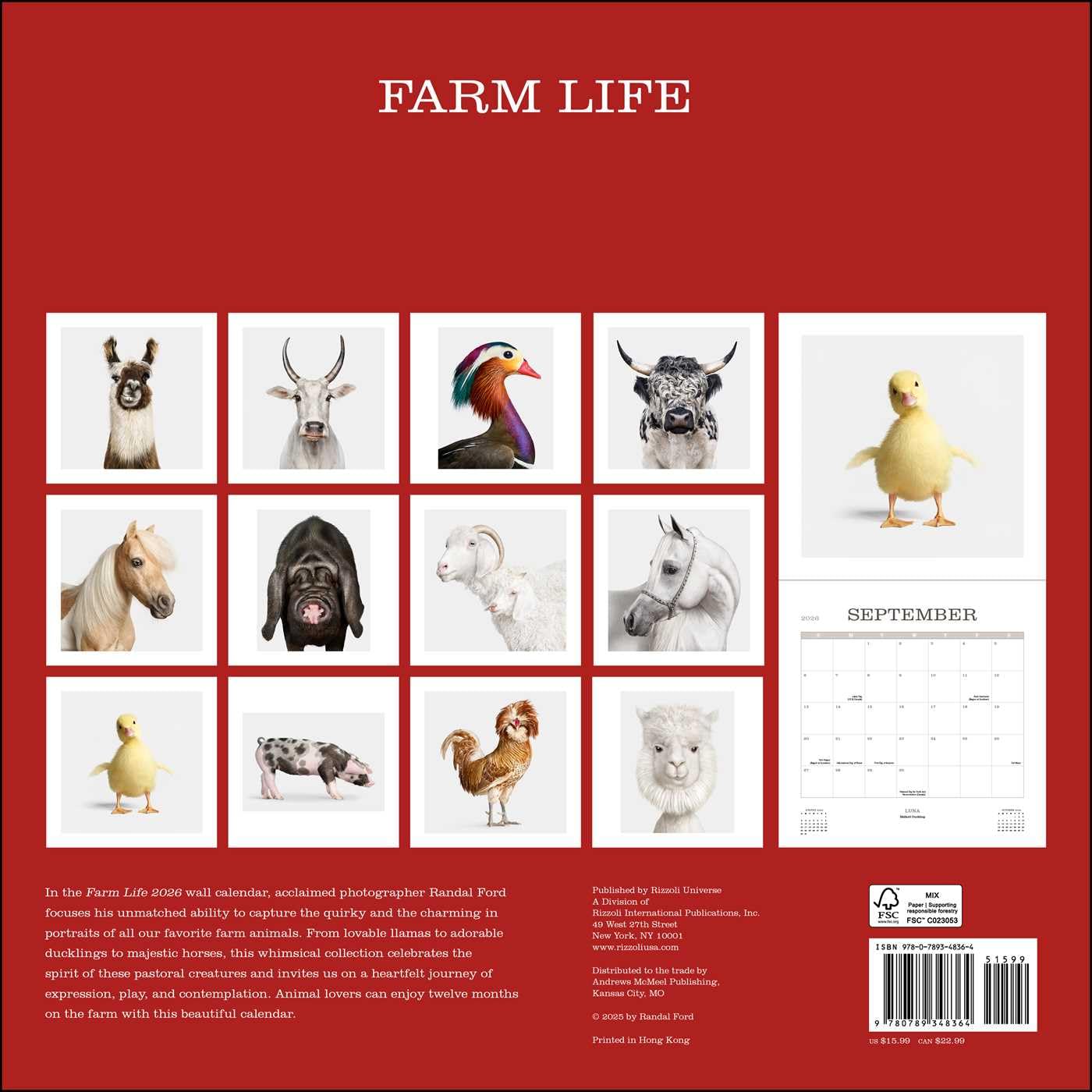 Farm Life 2026 Wall Calendar 9780789348364_1