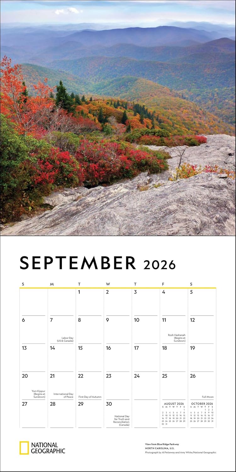 National Geographic: American Landscapes 2026 Wall Calendar 9780789348463_4