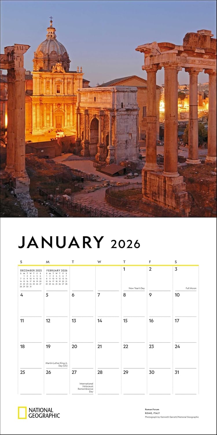 National Geographic: Journeys Of A Lifetime 2026 Wall Calendar 9780789348487_2