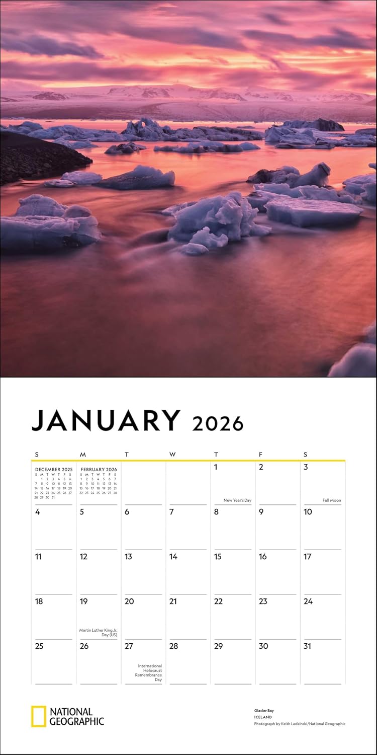 National Geographic: Most Beautiful Places 2026 Wall Calendar 9780789348494_2