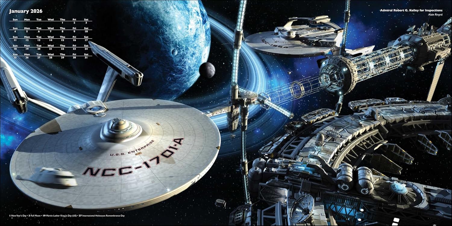 Star Trek Ships Of The Line 2026 Wall Calendar 9780789348586_2