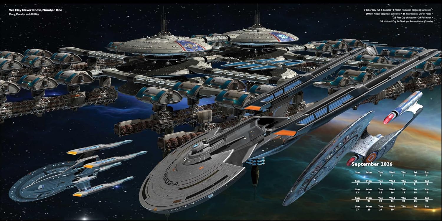 Star Trek Ships Of The Line 2026 Wall Calendar 9780789348586_4
