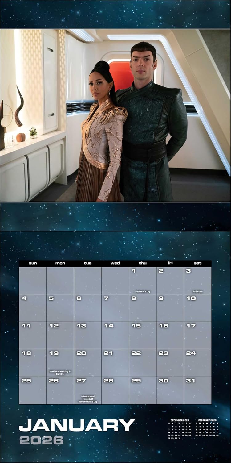Star Trek: Strange New Worlds 2026 Wall Calendar 9780789348609_2