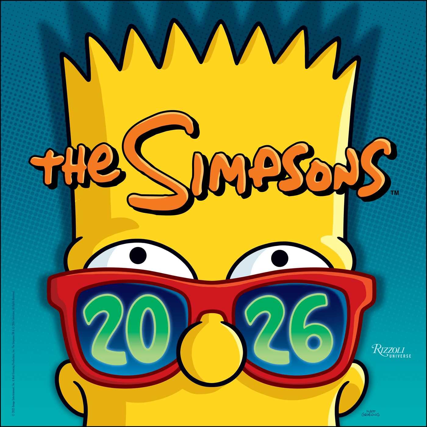 Simpsons 2026 Wall Calendar 9780789348630
