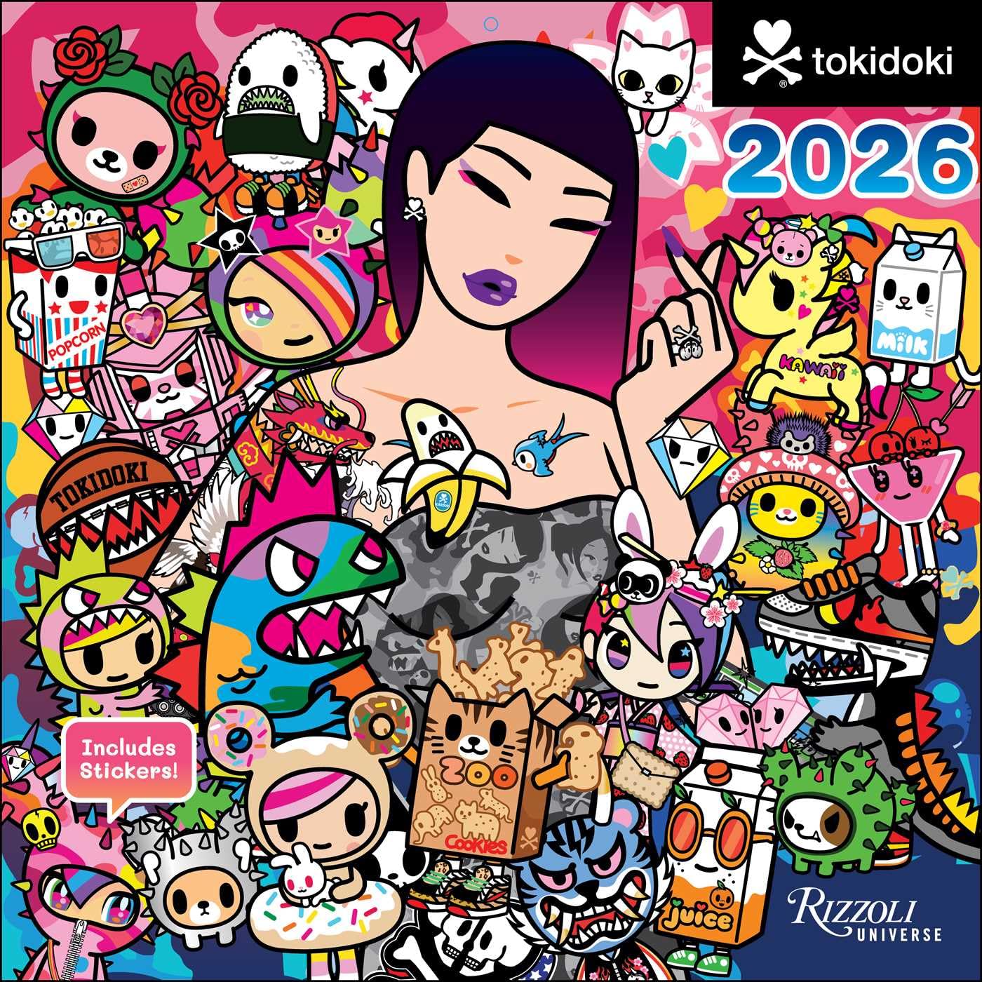 Tokidoki 2026 Wall Calendar (Includes Stickers) 9780789348647