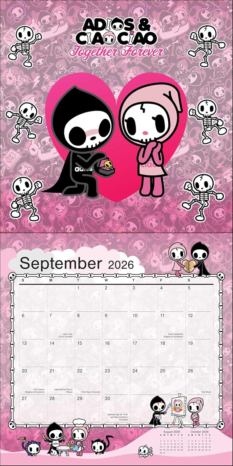 Tokidoki 2026 Wall Calendar (Includes Stickers) 9780789348647_4