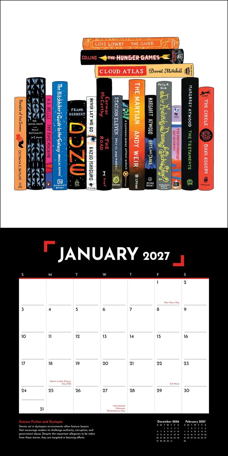 2027 Banned Books Wall Calendar 12x12 20 9780789349293_1