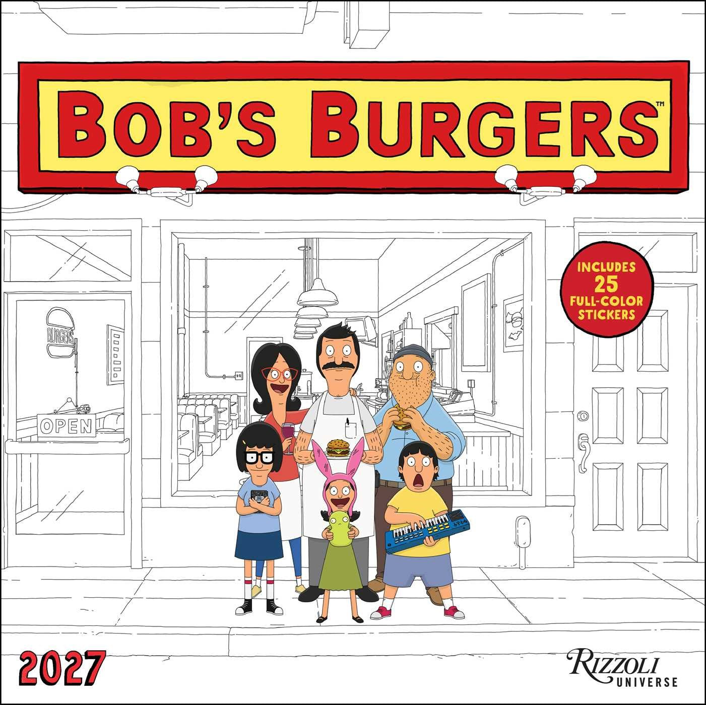 2027 Bob's Burgers Wall Calendar 12x12 20 9780789349330