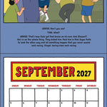 2027 Bob's Burgers Wall Calendar 12x12 20 9780789349330_3