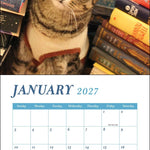 2027 Cats & Books Wall Calendar 12x12 20 9780789349354_2