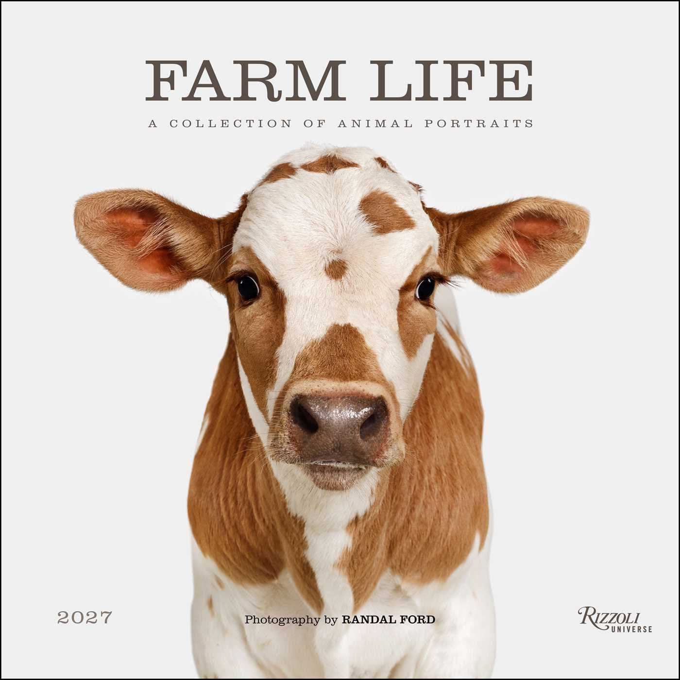 2027 Farm Life: A Collection of Animal Portraits Wall Calendar 12x12 20 9780789349392