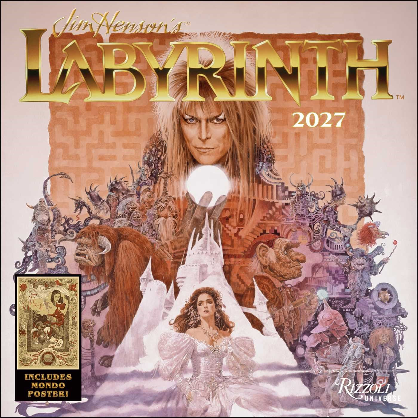 2027 Jim Henson's Labyrinth Wall Calendar 12x12 with Poster 20 9780789349453