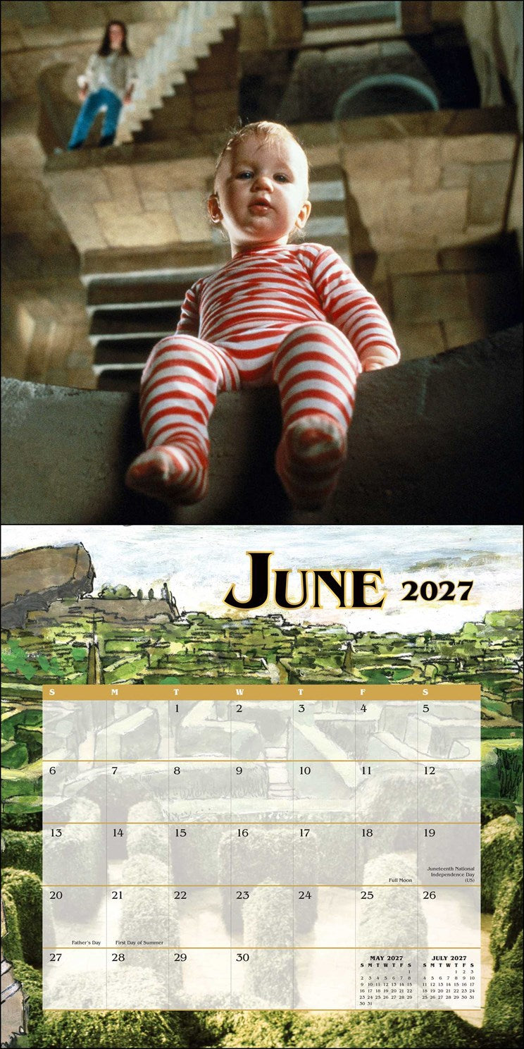 2027 Jim Henson's Labyrinth Wall Calendar 12x12 with Poster 20 9780789349453_2