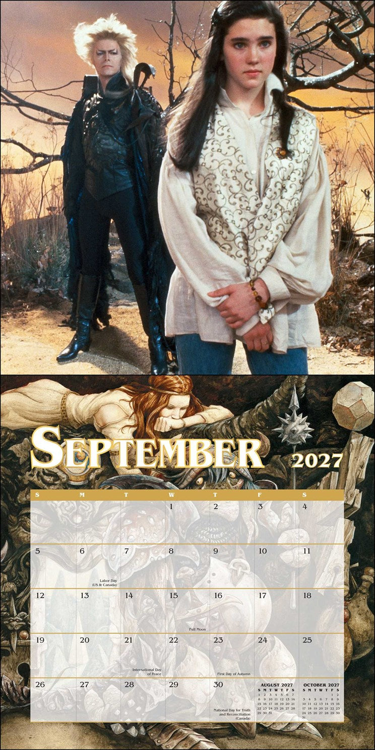 2027 Jim Henson's Labyrinth Wall Calendar 12x12 with Poster 20 9780789349453_3