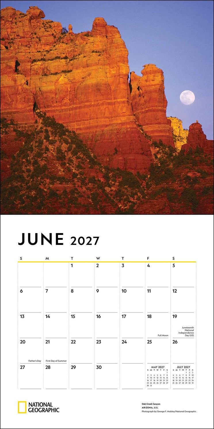 2027 National Geographic American Landscapes Wall Calendar 12x12 20 9780789349484_2