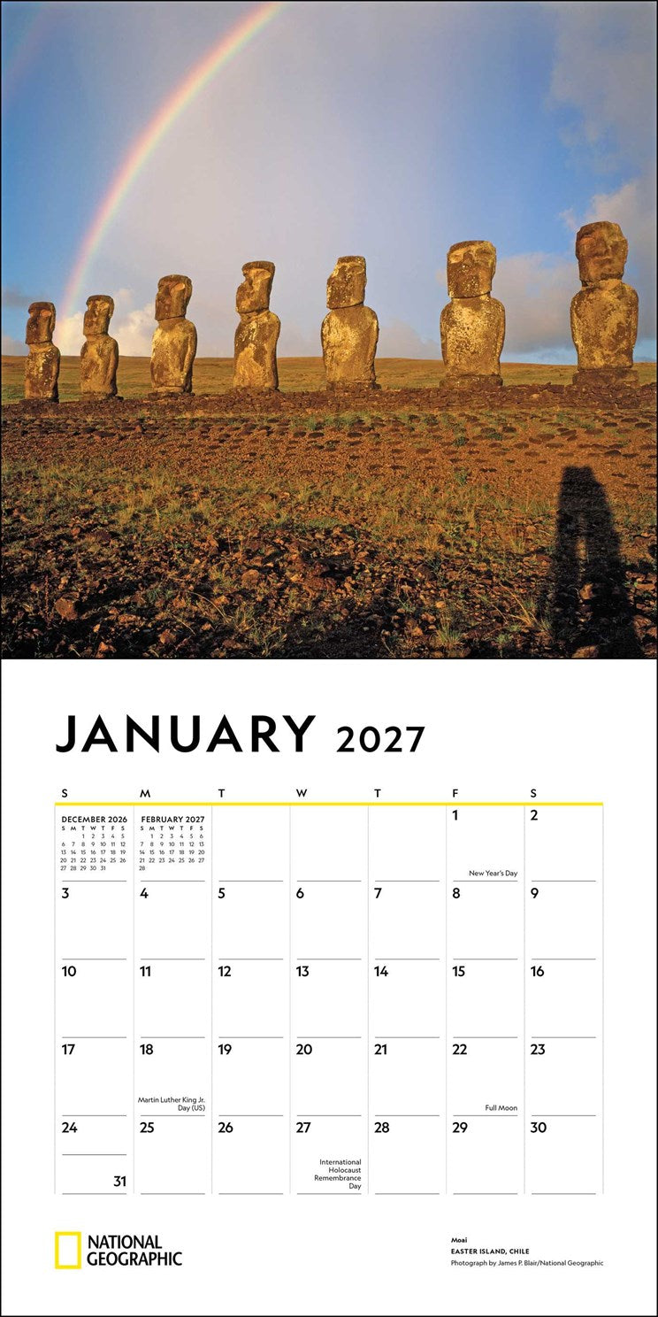 2027 National Geographic Journeys of a Lifetime Wall Calendar 12x12 20 9780789349507_1