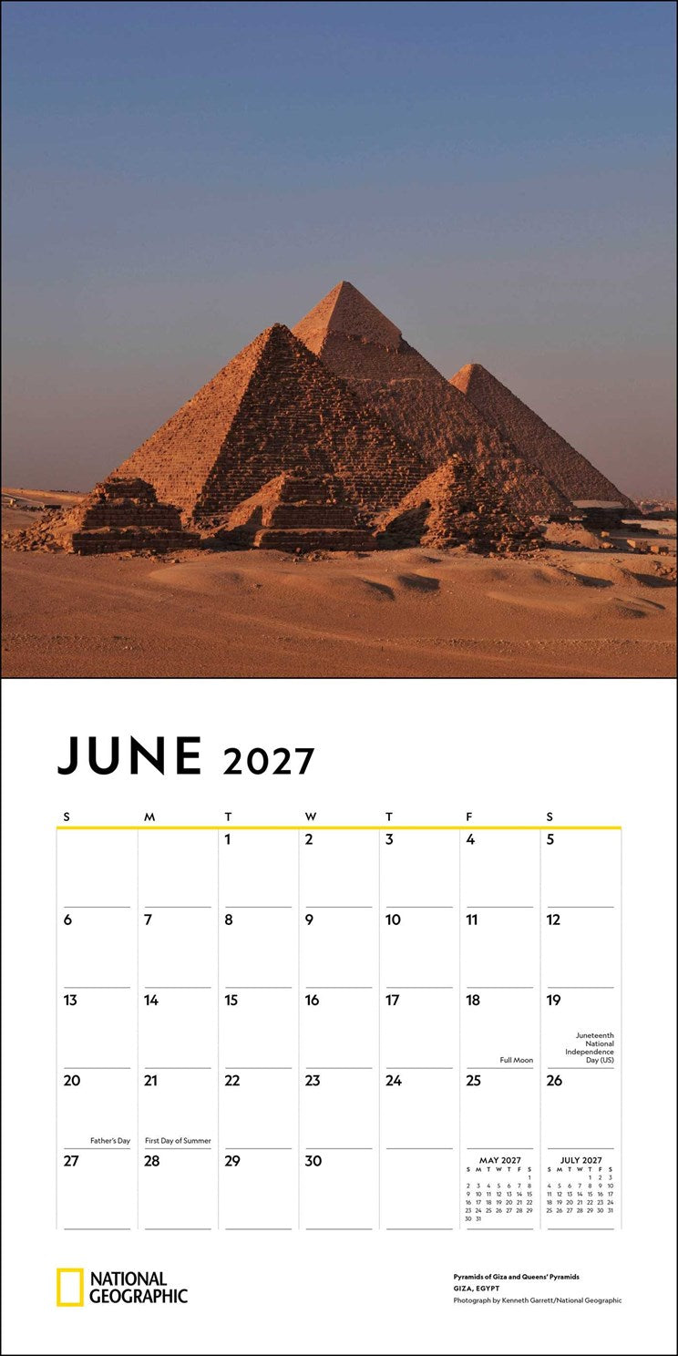 2027 National Geographic Journeys of a Lifetime Wall Calendar 12x12 20 9780789349507_2
