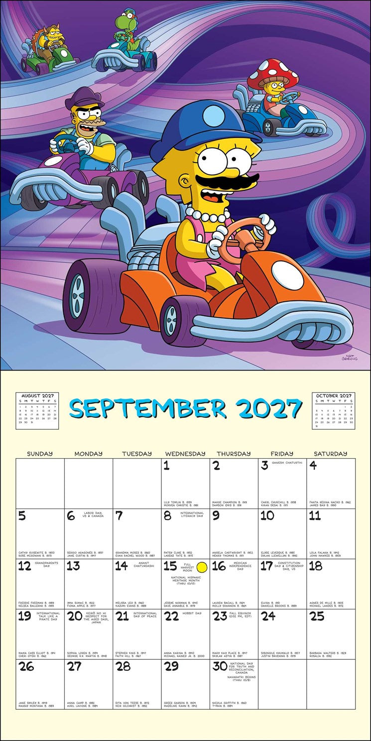 2027 The Simpsons Wall Calendar 12x12 20 9780789349668_3