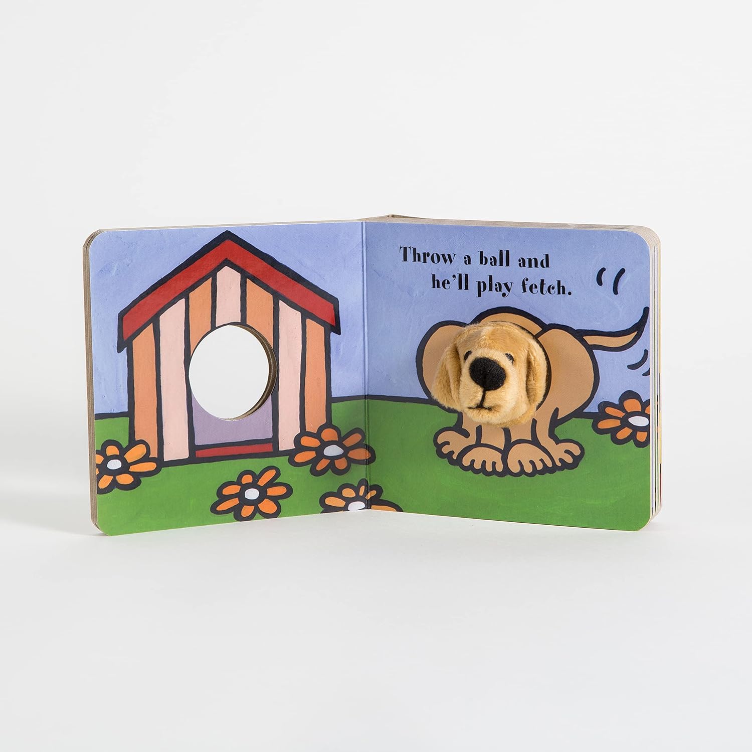 Little Puppy: Finger Puppet Book: (Puppet Book For Baby, Little Dog Board Book) 9780811857710_2
