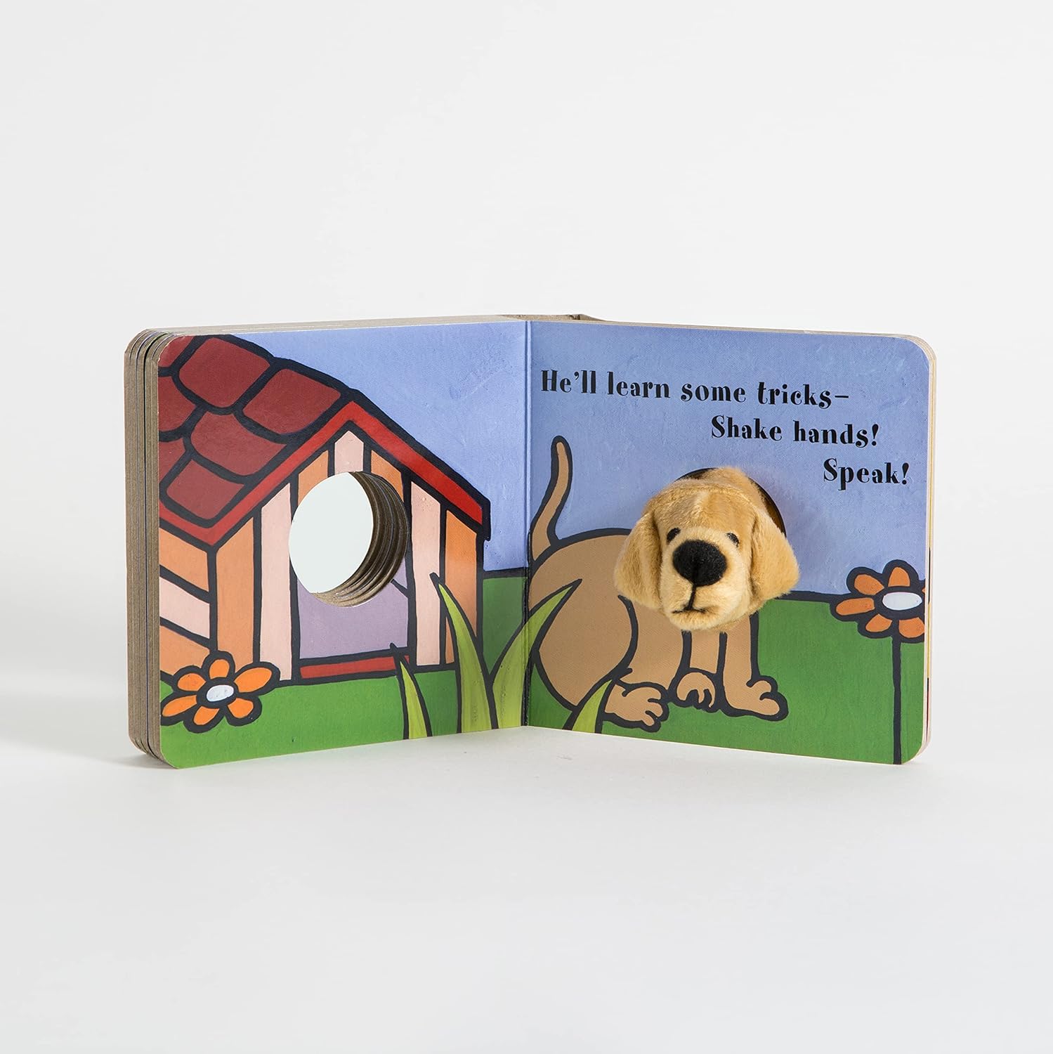 Little Puppy: Finger Puppet Book: (Puppet Book For Baby, Little Dog Board Book) 9780811857710_4