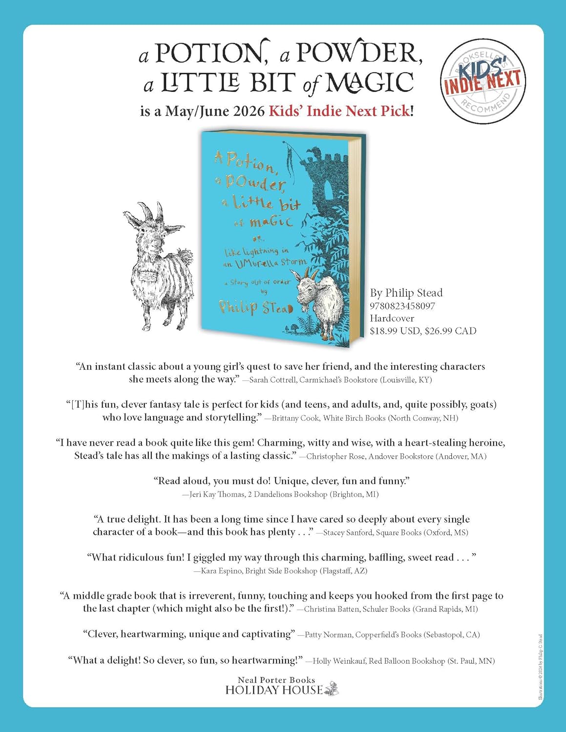 A Potion, A Powder, A Little Bit of Magic: Or, Like Lightening... by Stead. P C 20 9780823458097_6