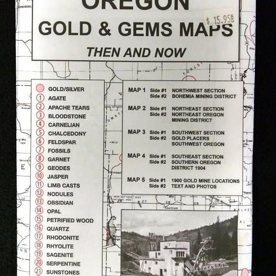 Oregon Gold & Gems Maps 9780965755849_6c5487bc-a157-49a3-8adf-6c6cc02c8264