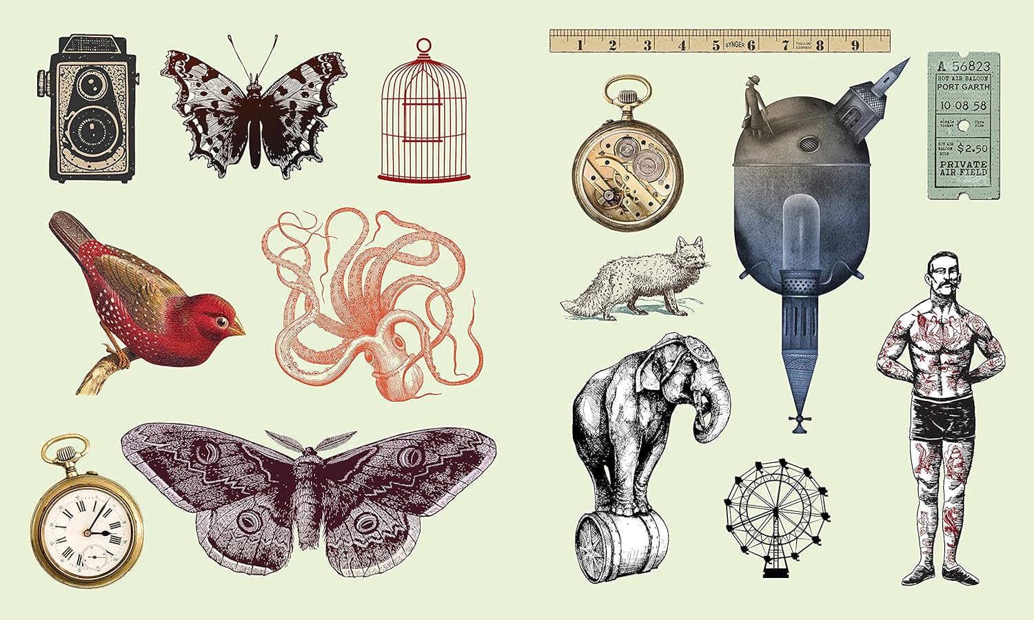 Sticker Studio: Arcana: A Sticker Gallery Of Vintage Ephemera by Standish. Chloe 9781250279330_3