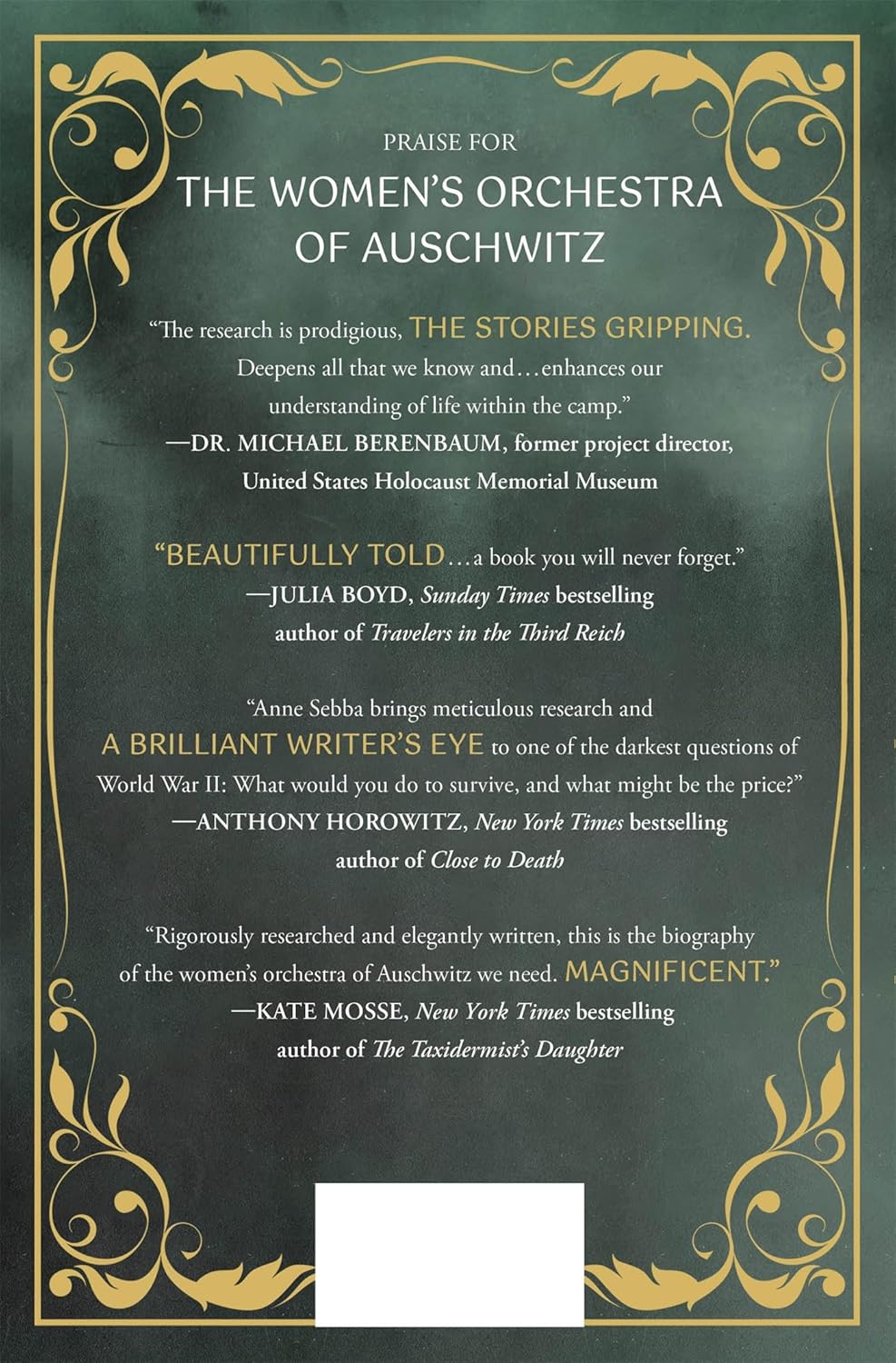The Women's Orchestra Of Auschwitz: A Story Of Survival by Sebba. 9781250287595_1