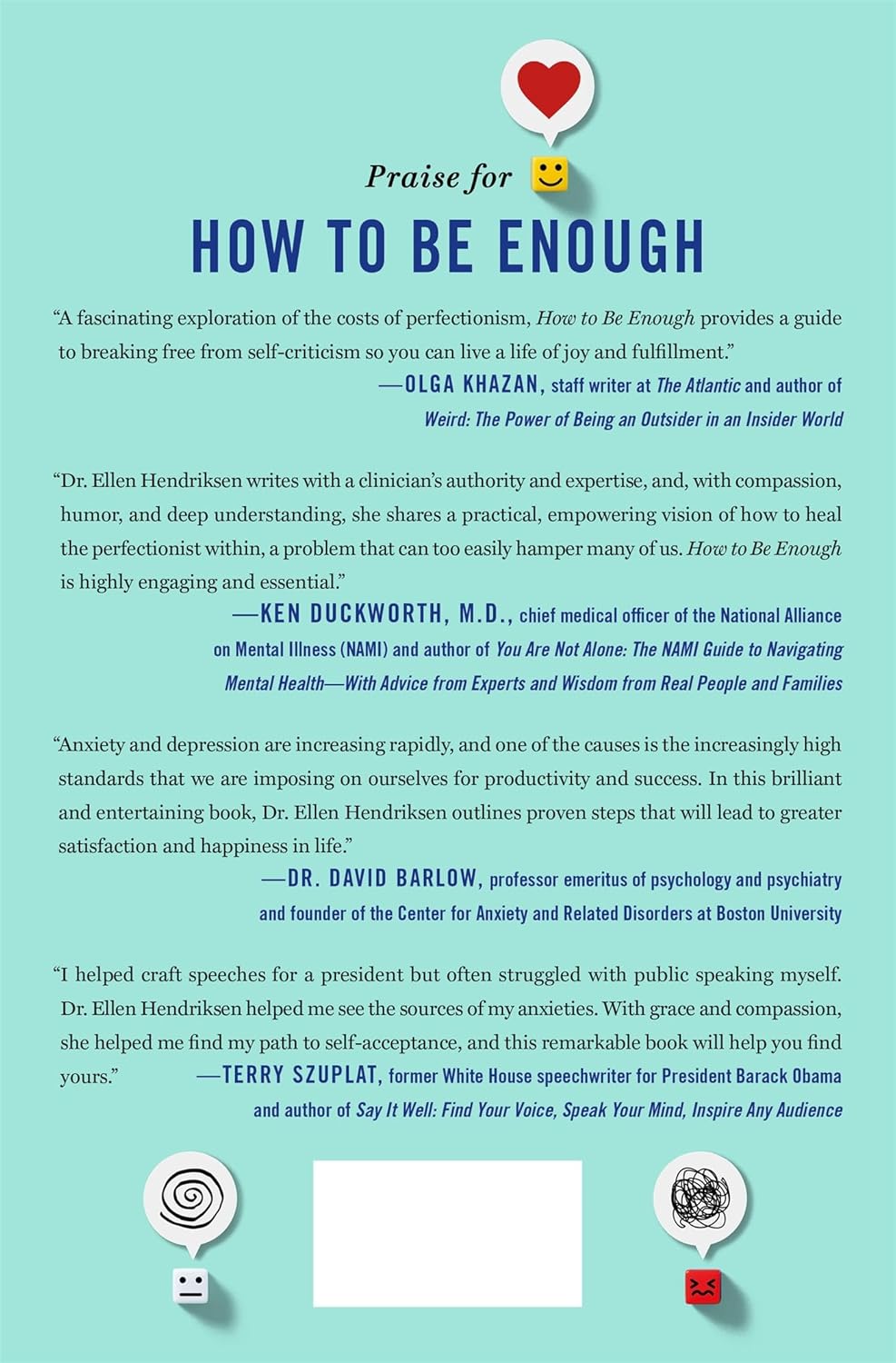 How To Be Enough: Self-Acceptance For Self-Critics & Perfectionists by Hendrikse 9781250291875_1