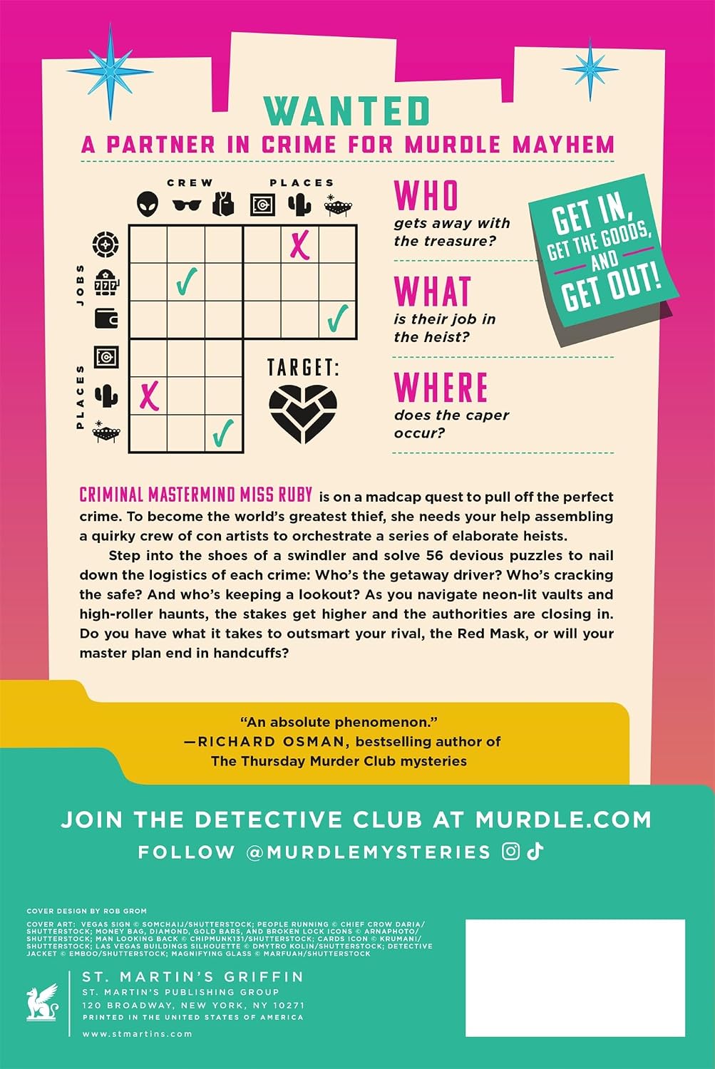 Murdle Heist: 56 Clever Capers To Crack With Logic By Karber. G. T. 20 9781250350725_53cf2041-196a-43a9-a456-b620f195d8a7