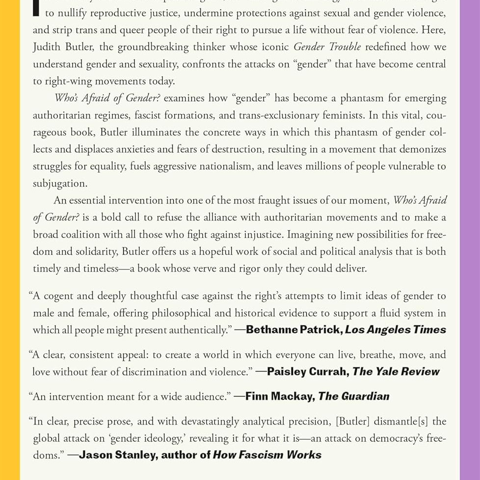 Who's Afraid Of Gender? by Butler. Judith 9781250371911_1