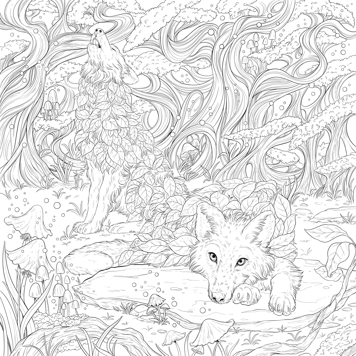 Mythographic Fantasy Forest Coloring Book by Attanasio. Fabiana 9781250373274_1