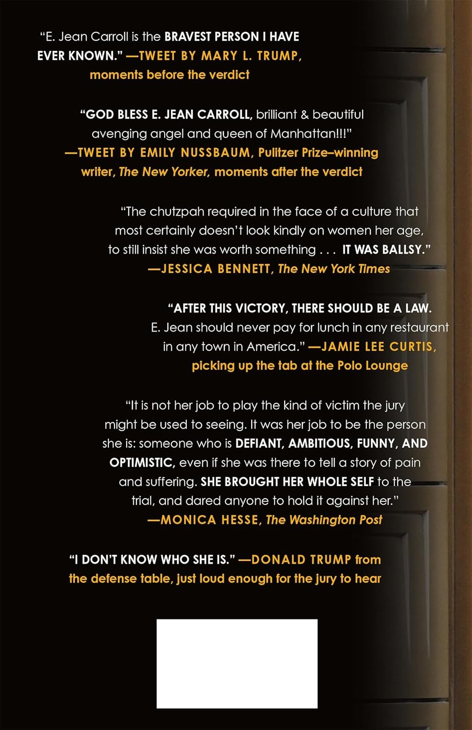 Not My Type: One Woman Vs. A President by Carroll. E Jean 9781250381682_1