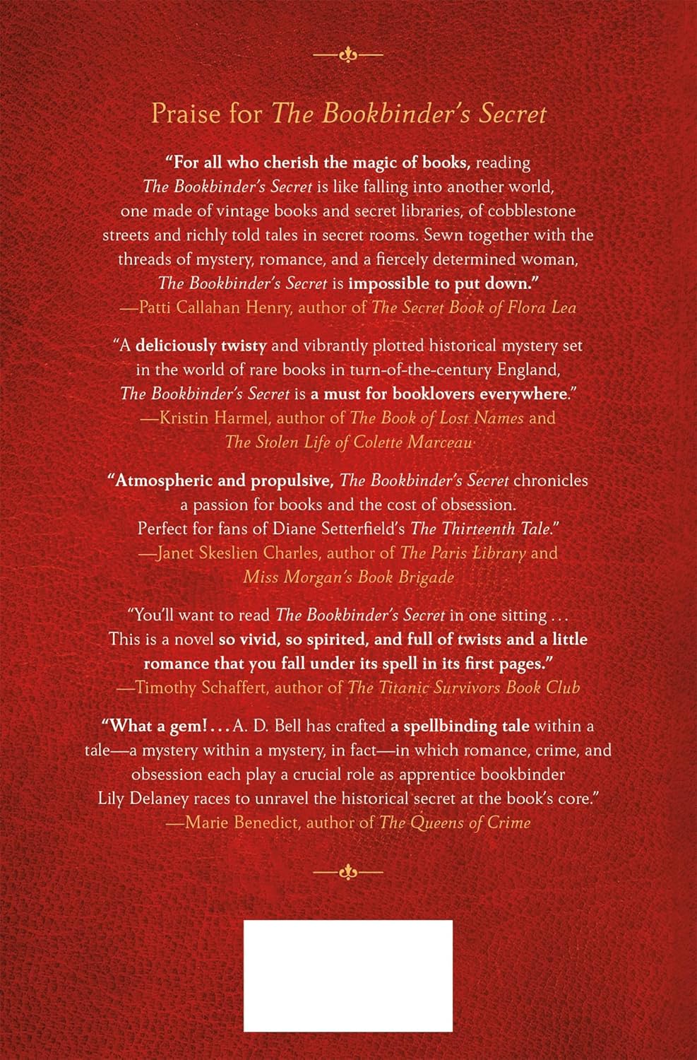 The Bookbinder's Secret: A Novel by Bell. A. D. 20 9781250412645_1_56ce06b5-e443-44ea-8fa6-3a6c19821bc6
