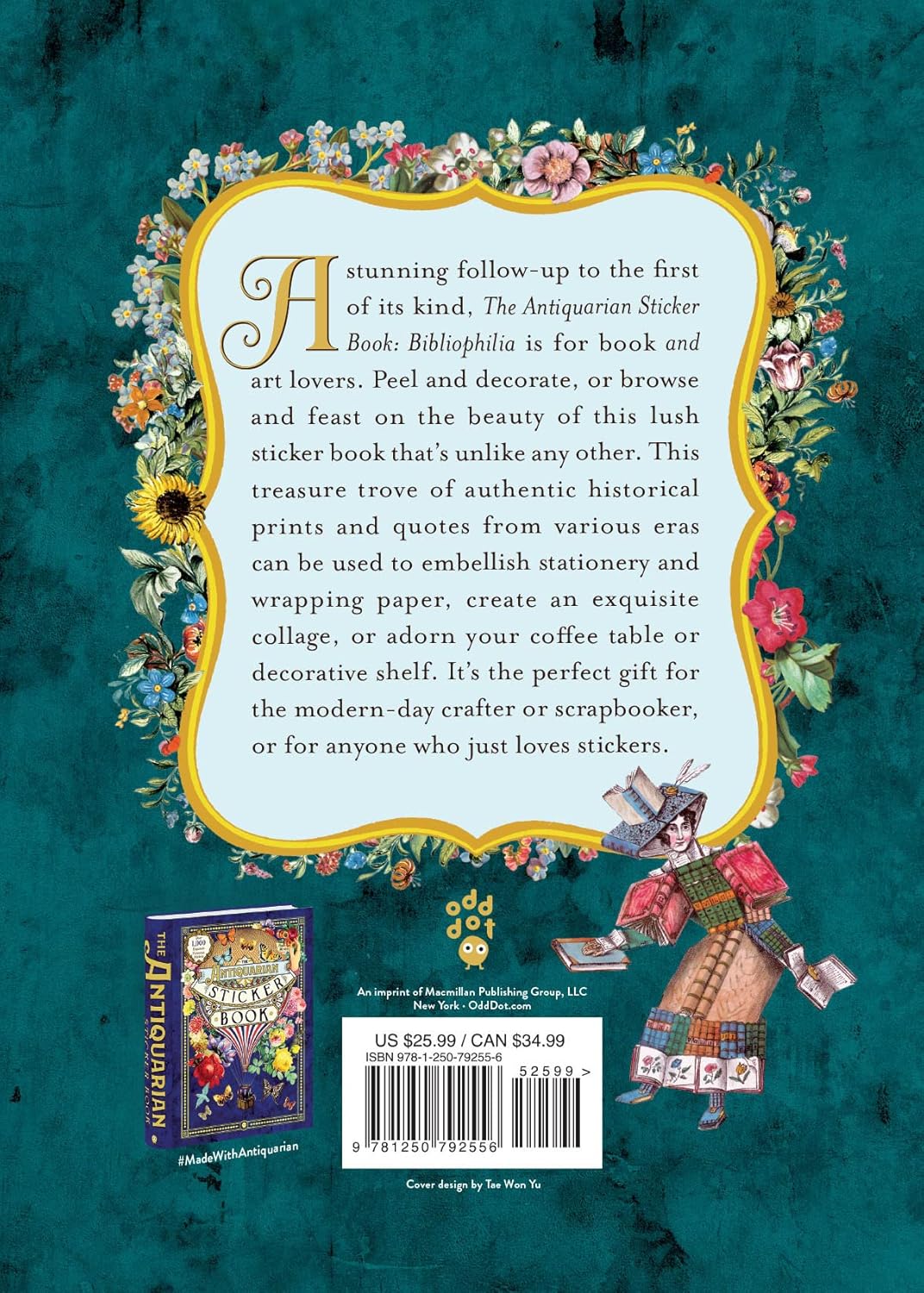 The Antiquarian Sticker Book: Bibliophila by Odd Dot 9781250792556_1