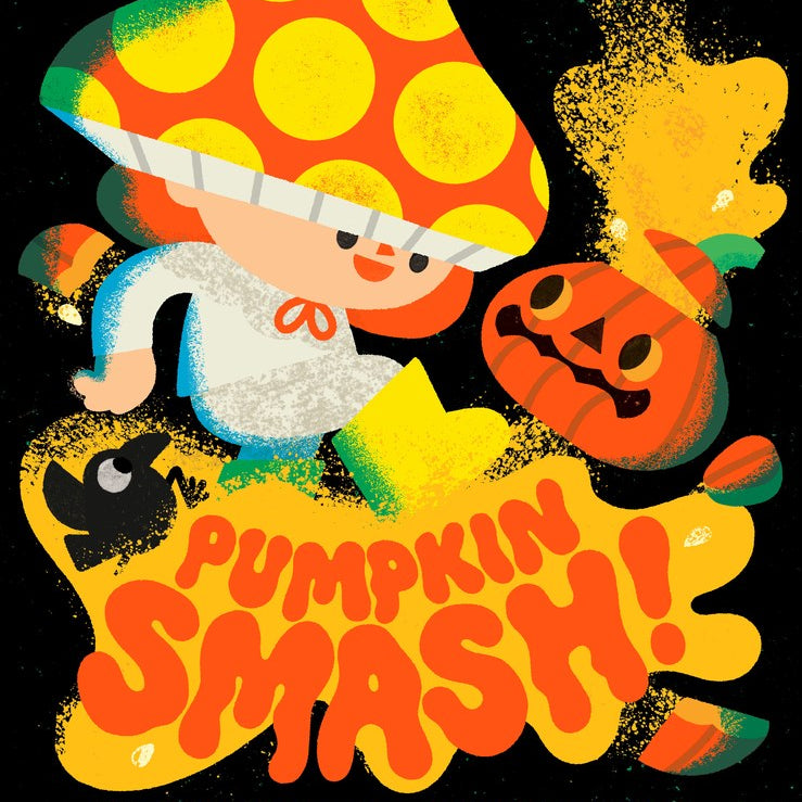 Available 08/25/26 Pumpkin Smash! by Schaub. Michelle, Illustrated by Alexander. Rilla 20 9781324083085
