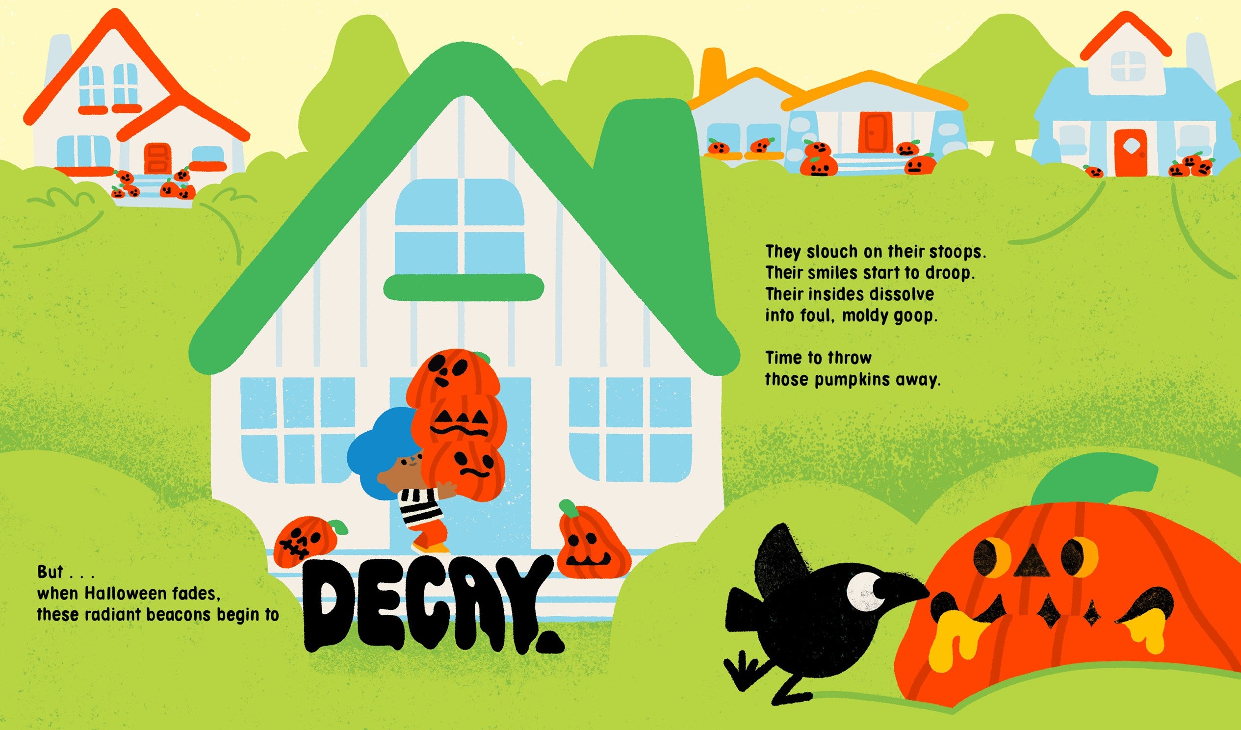Available 08/25/26 Pumpkin Smash! by Schaub. Michelle, Illustrated by Alexander. Rilla 20 9781324083085_3