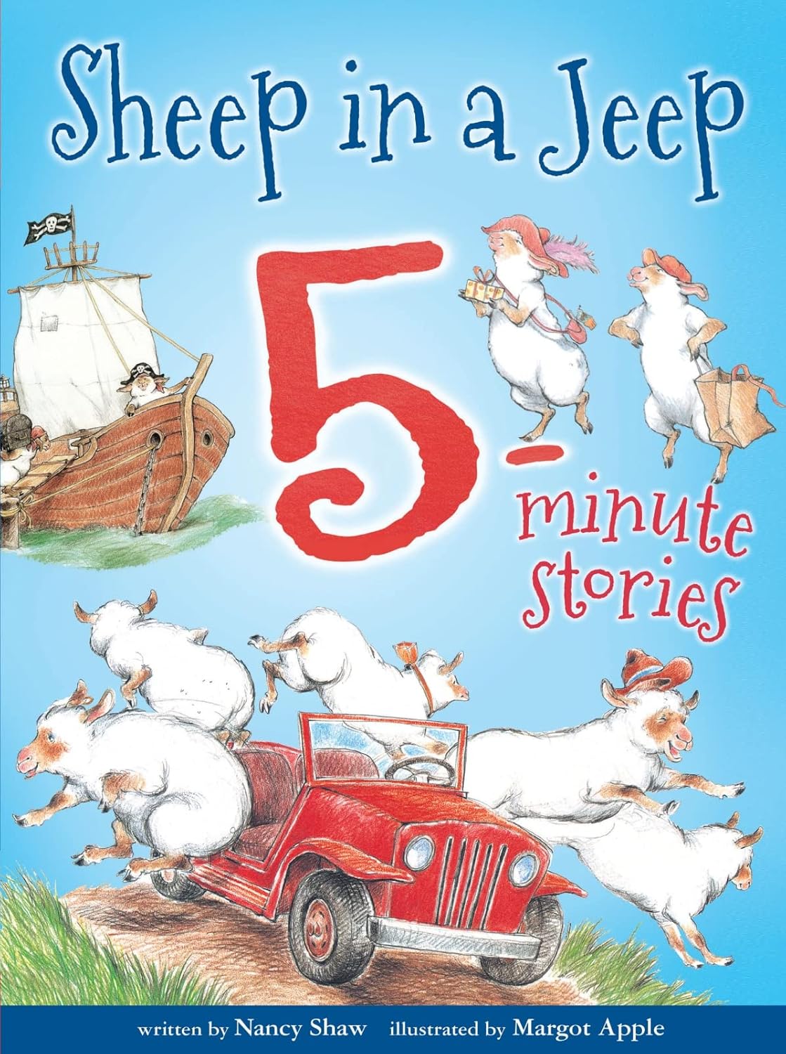 Sheep In A Jeep: 5-Minute Stories by Shaw. Nancy E. 9781328566744_1