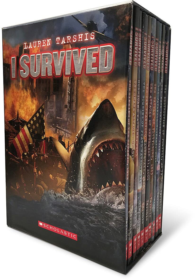 I Survived: Ten Thrilling Books (Boxed Set) by Tarshis. Lauren 20 9781338565850_00e94590-3330-4d4e-82e4-7ac82aa5fe5c