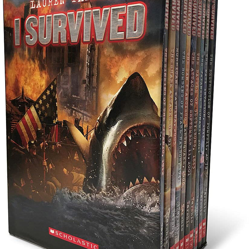 I Survived: Ten Thrilling Books (Boxed Set) by Tarshis. Lauren 20 9781338565850_00e94590-3330-4d4e-82e4-7ac82aa5fe5c