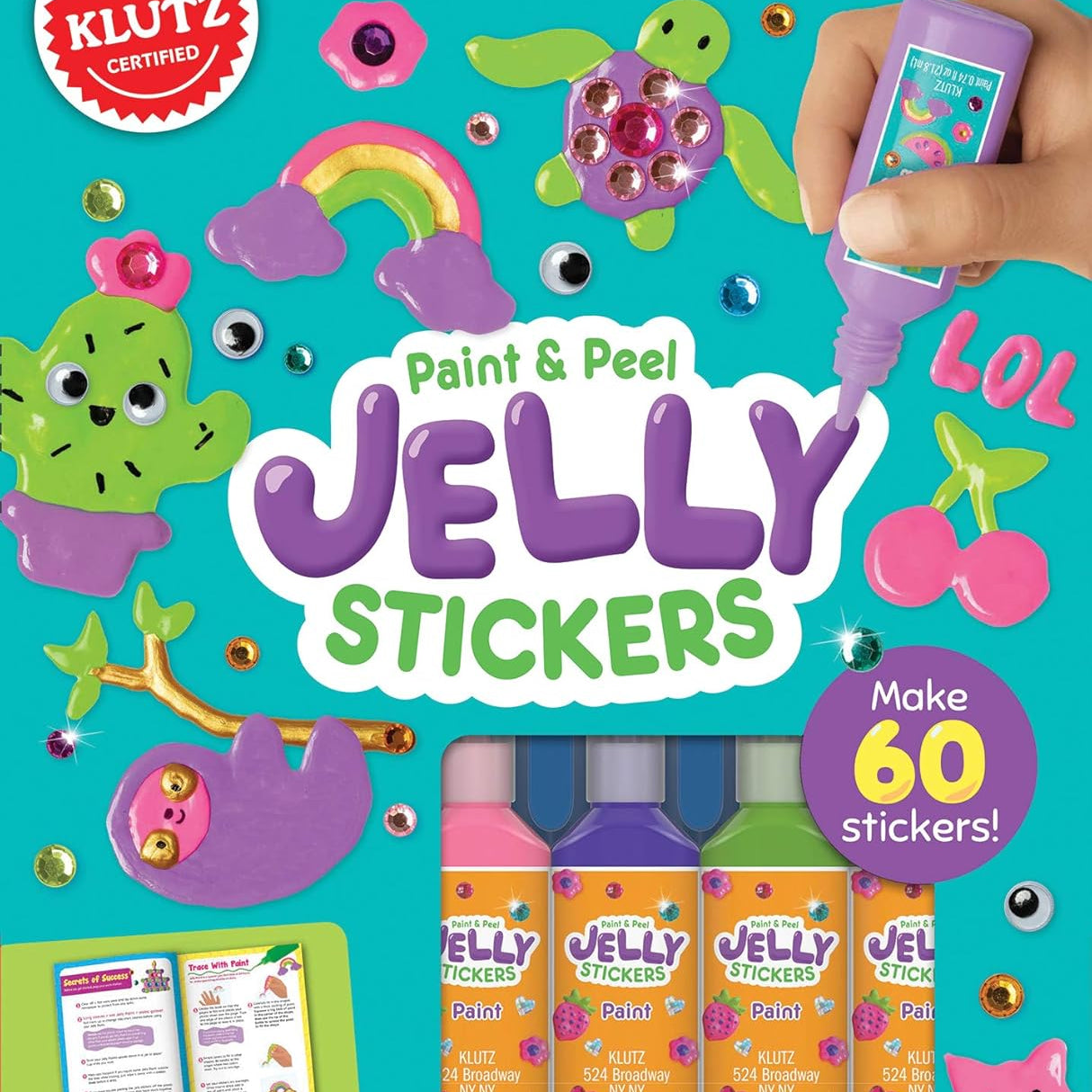 Paint & Peel Jelly Stickers by Klutz 9781338702194